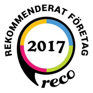 Rekommenderat företag 2017 av Reco